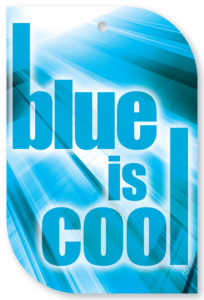 Blue is Cool Tag Front